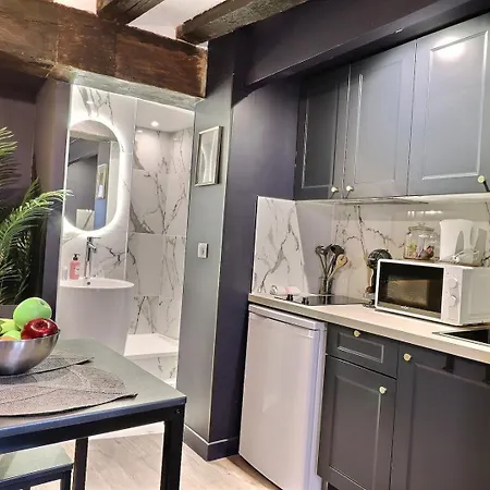 L'empire Bleu - Sejour A Deux Au Centre De - Elegant Avec Cuisine Equipee Et Atmosphere Cocooning Apartment *